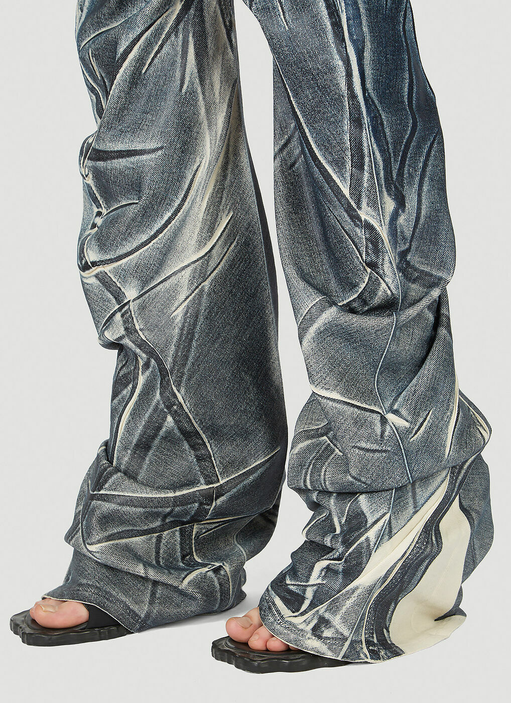 Ottolinger - Draped Jeans in Blue Ottolinger