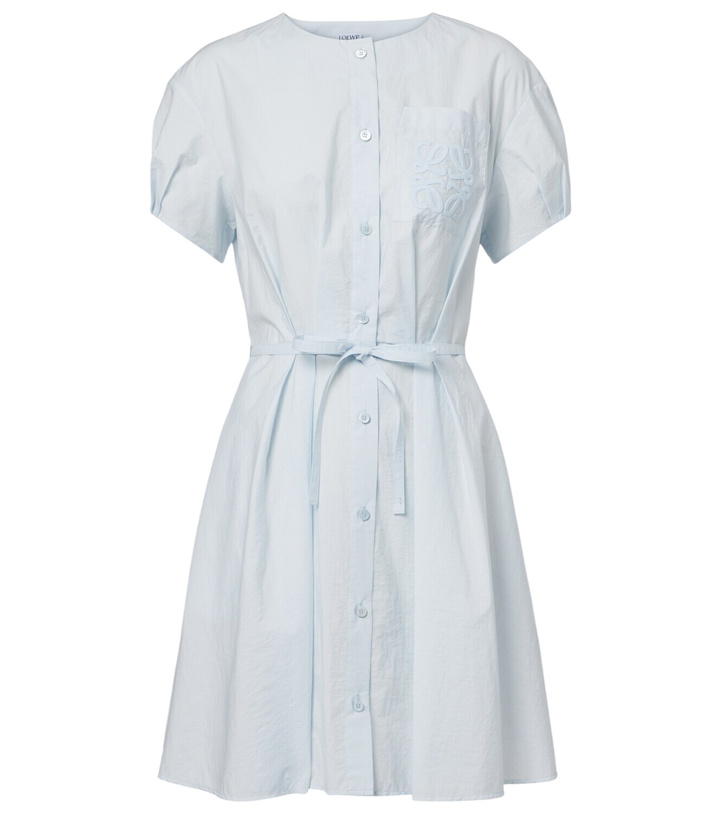 Photo: Loewe Paula's Ibiza Anagram cotton-blend shirt dress