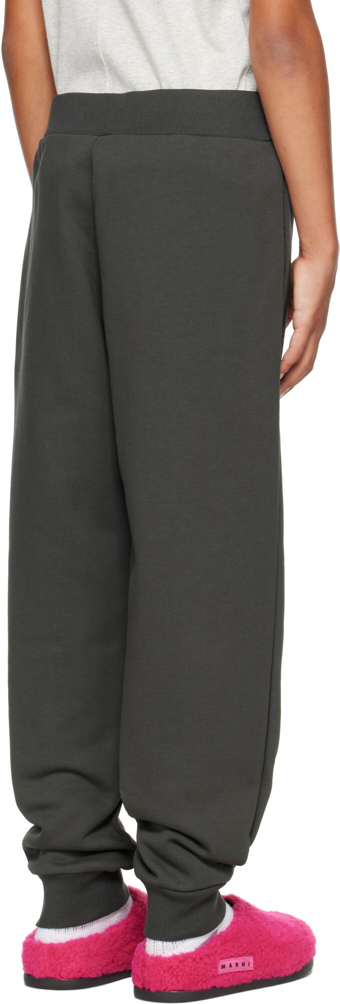 Marni Kids Gray Logo Sweatpants