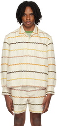 Bode Off-White Rickrack Shirt