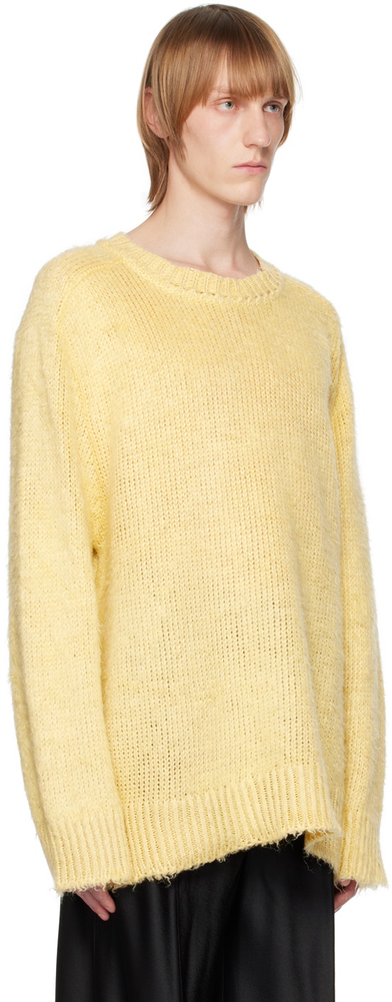 Maison Margiela Yellow Brushed Sweater Maison Margiela
