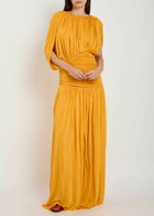 Tove Gai Draped Stretch-jersey Maxi Dress Yellow
