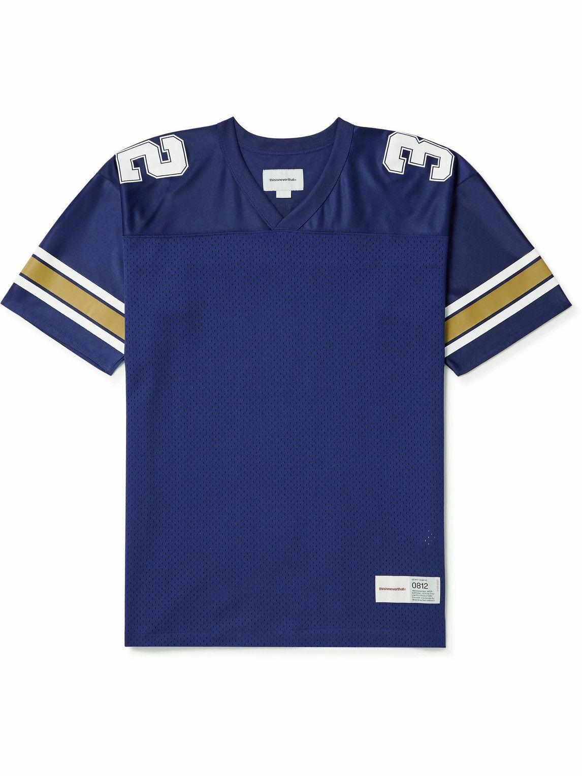 thisisneverthat ★ Football Tee Tシャツ thisisneverthat - Printed Mesh T-Shirt - Purple thisisneverthat