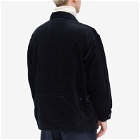 Engineered Garments Men's Suffolk Shirt Jacket in Dark Navy Corduroy
