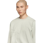 Rick Owens Grey Topstitching Sweatshirt