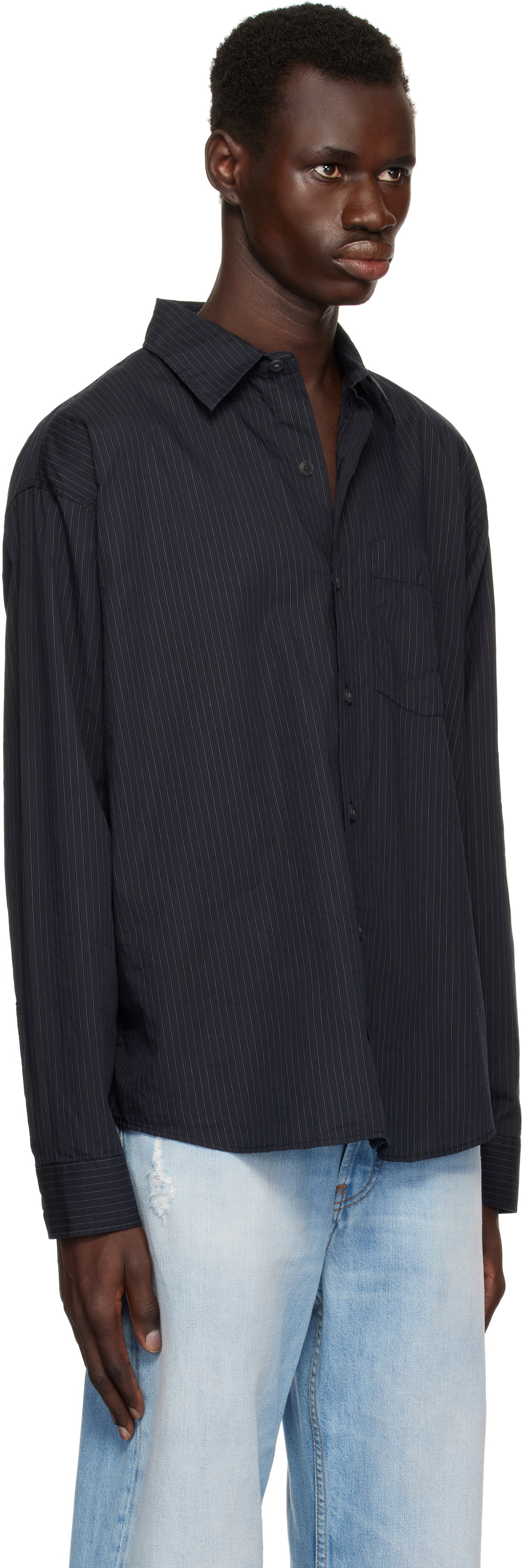 mfpen Black Poplin Executive Shirt mfpen