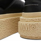 Maison Margiela Men's Oversized Sole Sneakers in Black