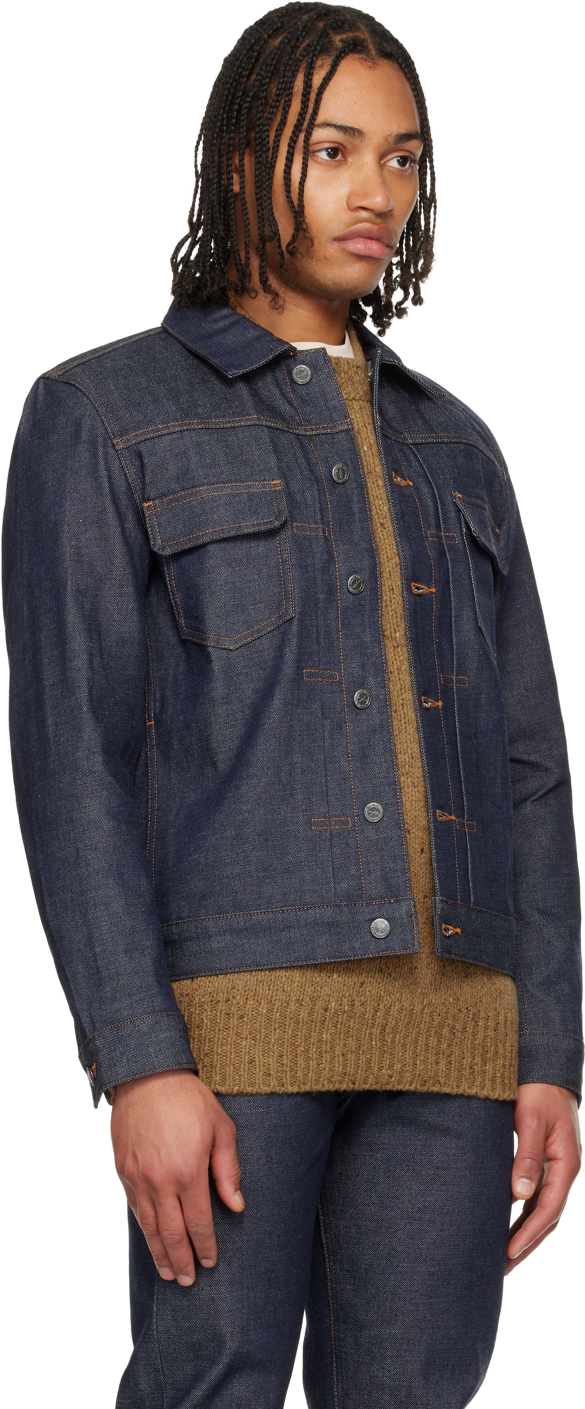 A.P.C. Navy Work Denim Jacket