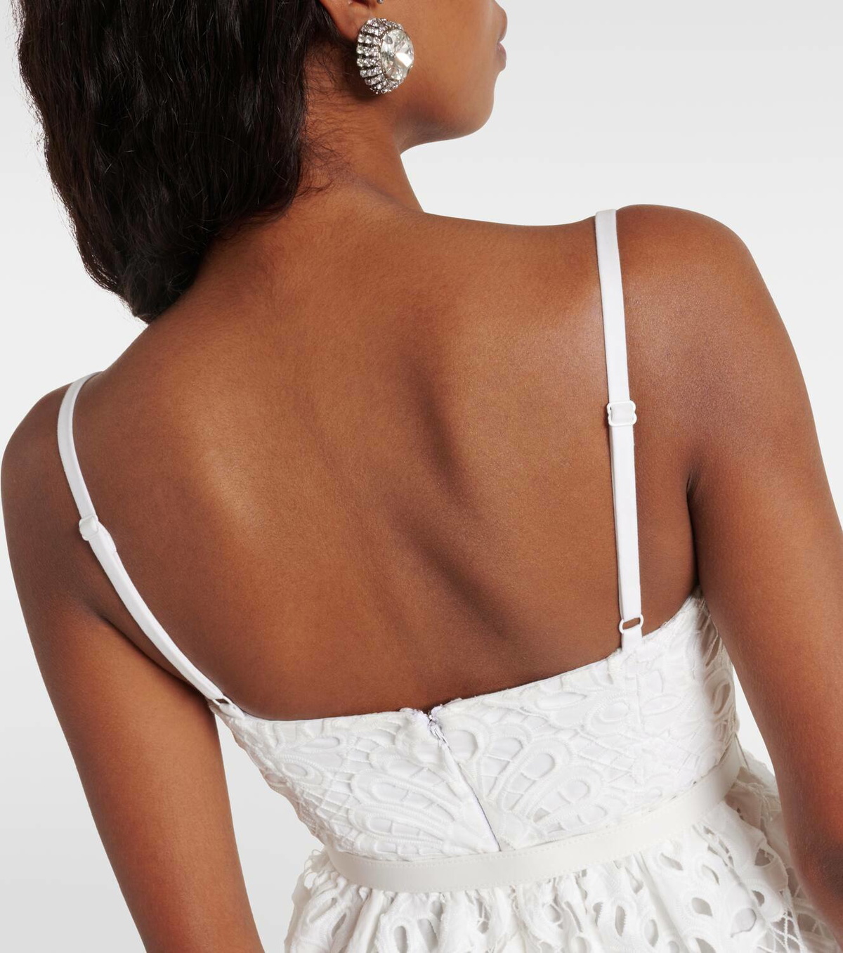 Self-Portrait Cotton lace midi dress Self-Portrait