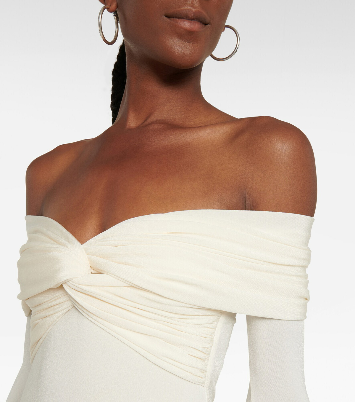 Khaite - Cerna off-shoulder midi dress Khaite