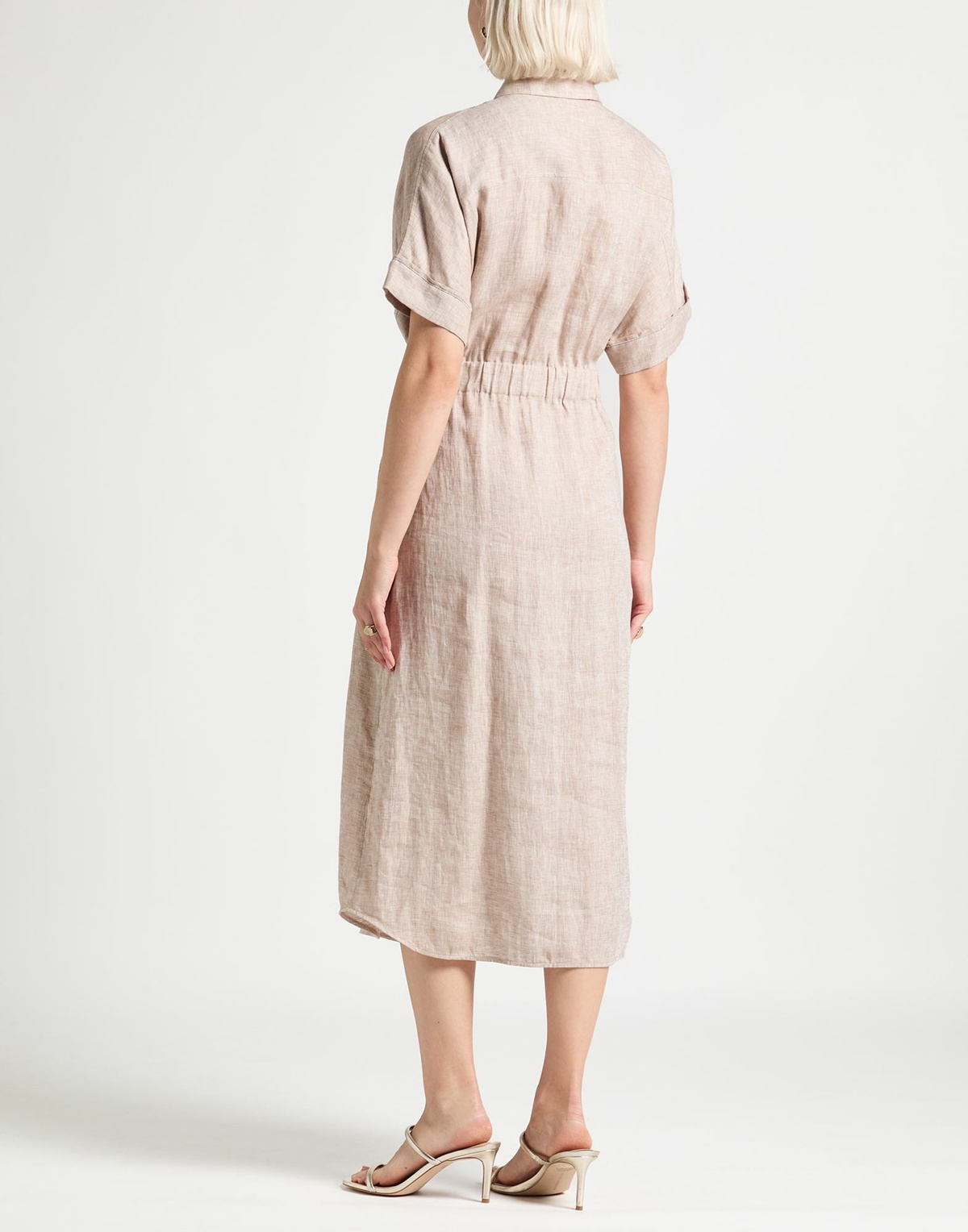 Peserico Womens Midi dress in Beige