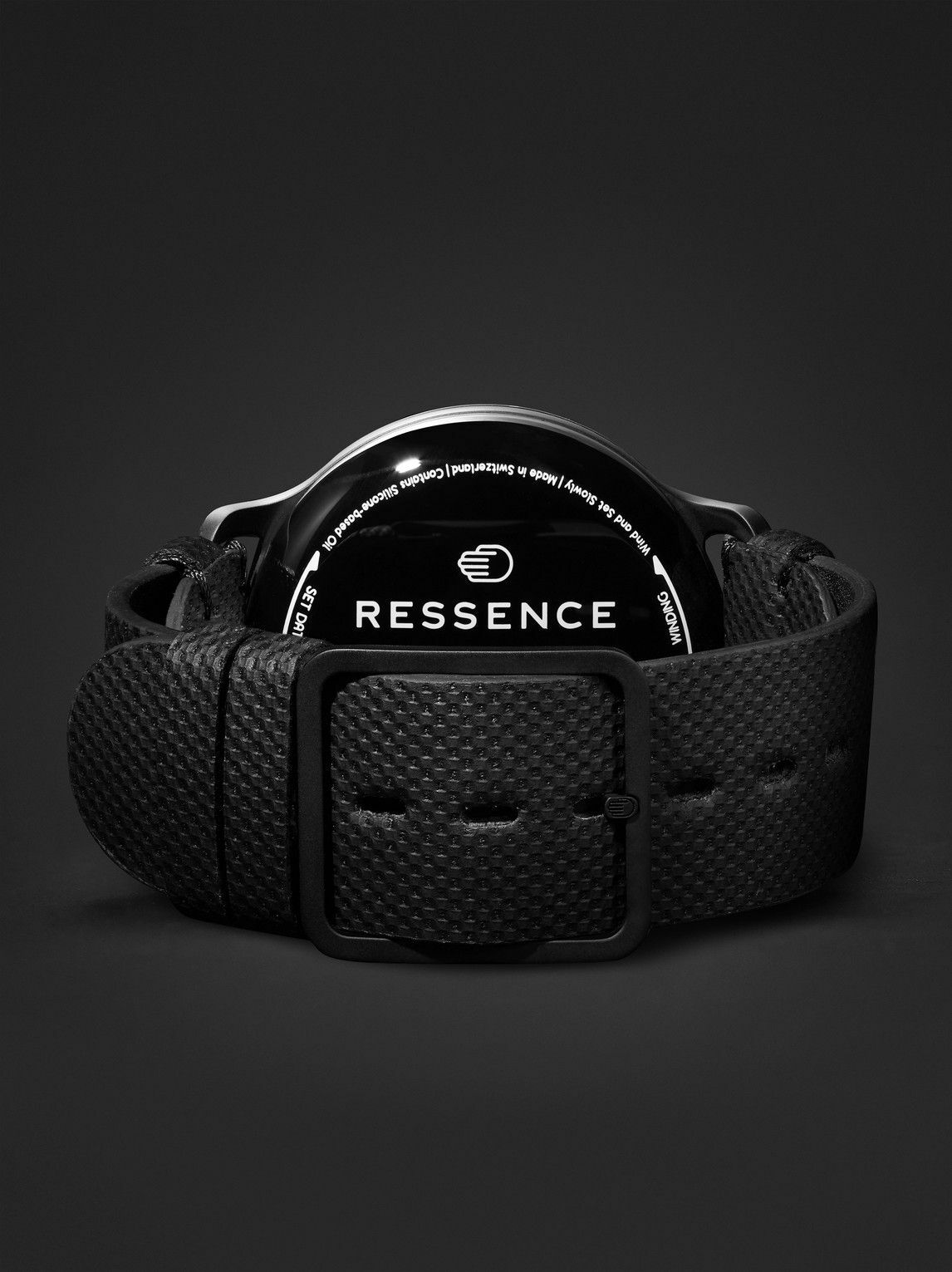 Ressence - Type 3 BB2 Automatic 44mm Titanium and Woven Watch, Ref. No. TYPE 3 BB2