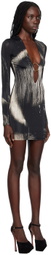 Louisa Ballou Black Helios Minidress