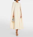 Emilia Wickstead Bridal Olivette caped midi dress
