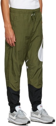 Nike Green & Black Swoosh Sportswear Lounge Pants