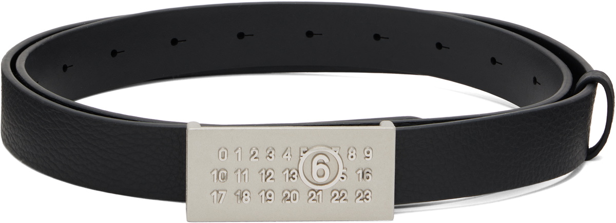 MM6 Maison Margiela Black Numeric Belt