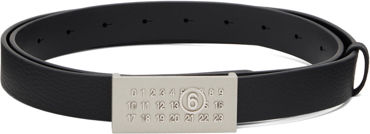Photo: MM6 Maison Margiela Black Numeric Belt
