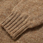 Jamieson's of Shetland Men's Roll Neck Knit in Camel