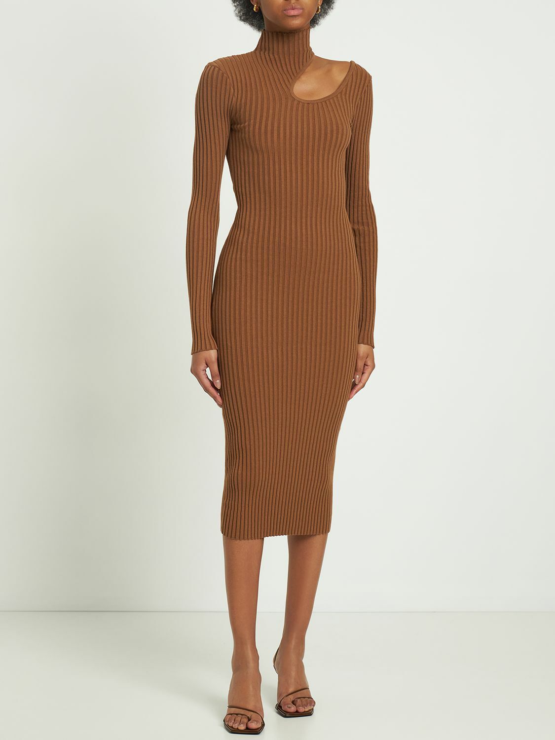 anine bing knit dress Anine Bing // Knit Ribbed Dress  VSP Consignment