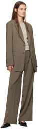 Filippa K Taupe Darcey Wool Trousers