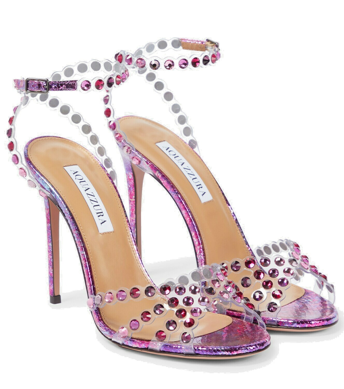 Aquazzura Tequila embellished leather sandals Aquazzura