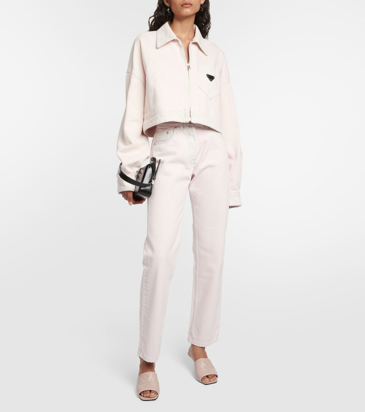 サンダル・ミュール PRADA Two-Tone Fabric And Leather Sandals Prada Two-tone Fabric And Leather Sandals | italist, ALWAYS