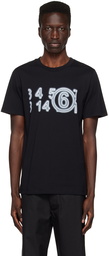 MM6 Maison Margiela Black Printed T-Shirt