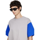 Prada Eyewear Black Linea Rossa Sunglasses