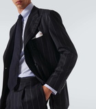 Kiton Chalk stripe wool and cashmere suit