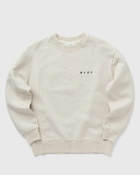 ølåf Scribble Face Crew Neck Beige Sweatshirts