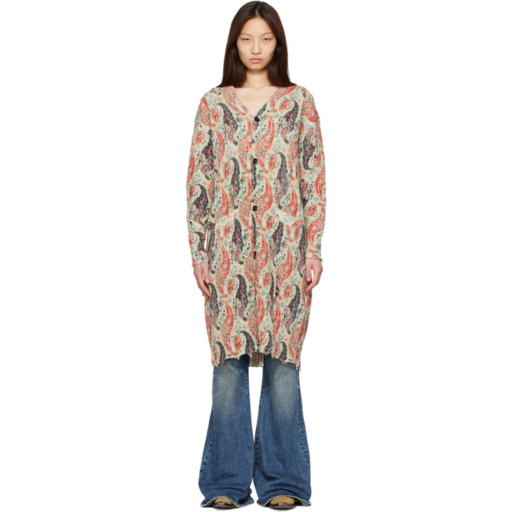 Photo: R13 Multicolor Printed Long Cardigan