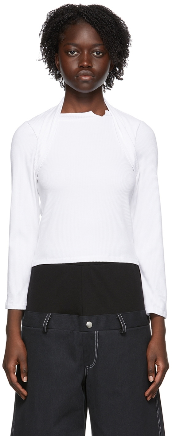 Spencer Badu White Viscose T-Shirt