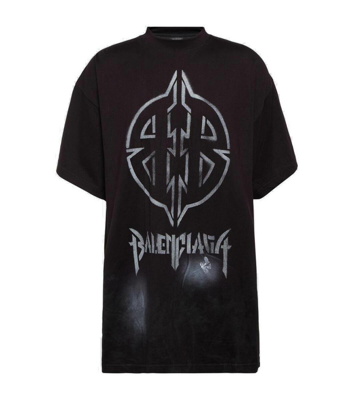 Photo: Balenciaga Metal BB cotton jersey T-shirt