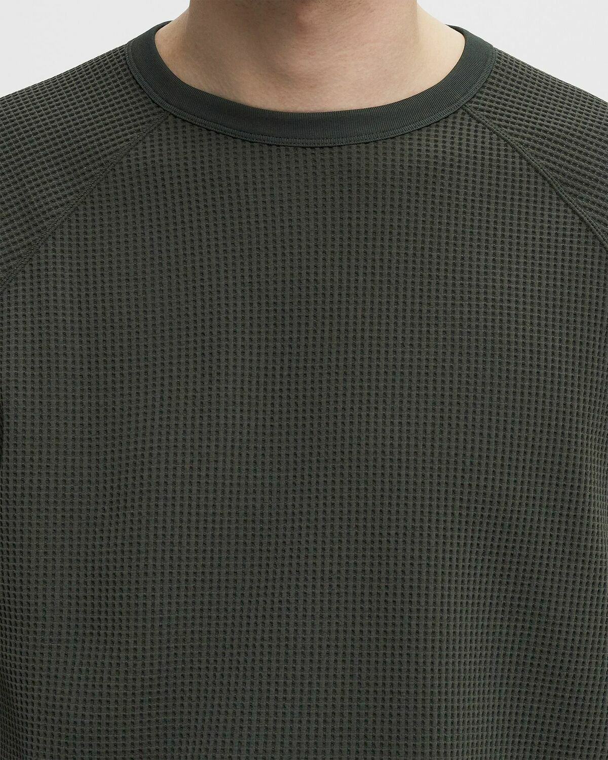 Goldwin WF Light L/S T-shirt Green Mens Longsleefe