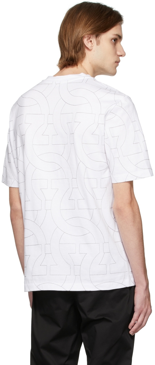 Salvatore Ferragamo White Logo T-Shirt Salvatore Ferragamo