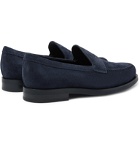 Tod's - Suede Penny Loafers - Blue