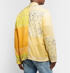 KAPITAL - Patchwork Bandana-Print Cotton-Blend Shirt - Yellow