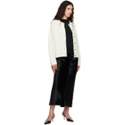 Loulou de Saison Off-White AIDAR LDS Wool Cashmere Cardigan