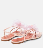 Nensi Dojaka - Appliqué leather thong sandals