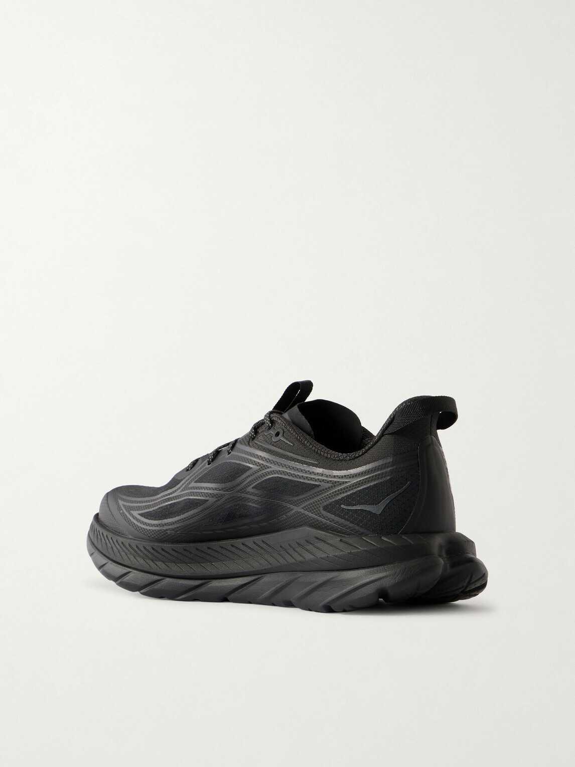 Hoka - Mach Remastered Rubber-Trimmed Mesh Sneakers - Black
