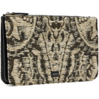 TOTEME Beige & Black Threefold Paisley Clutch