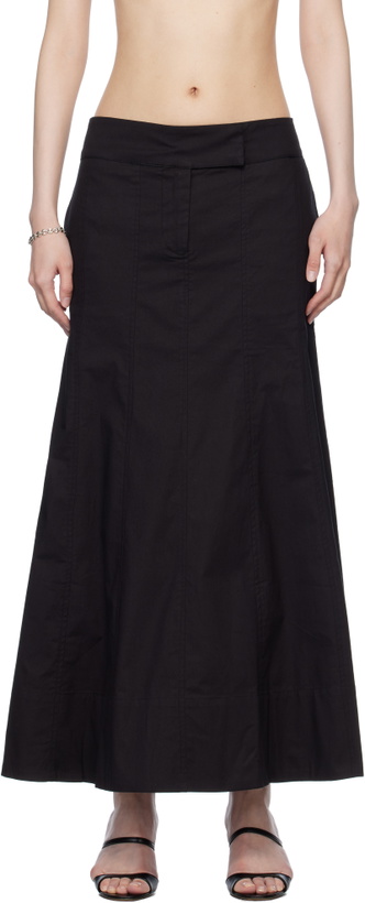 Photo: Belle The Label Black Paloma Maxi Skirt