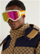 Gucci Eyewear - Webbing-Trimmed Acetate Mirrored Ski Goggles