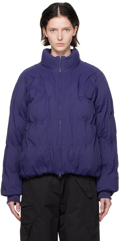 Photo: POST ARCHIVE FACTION (PAF) Blue Lightweight Down Jacket