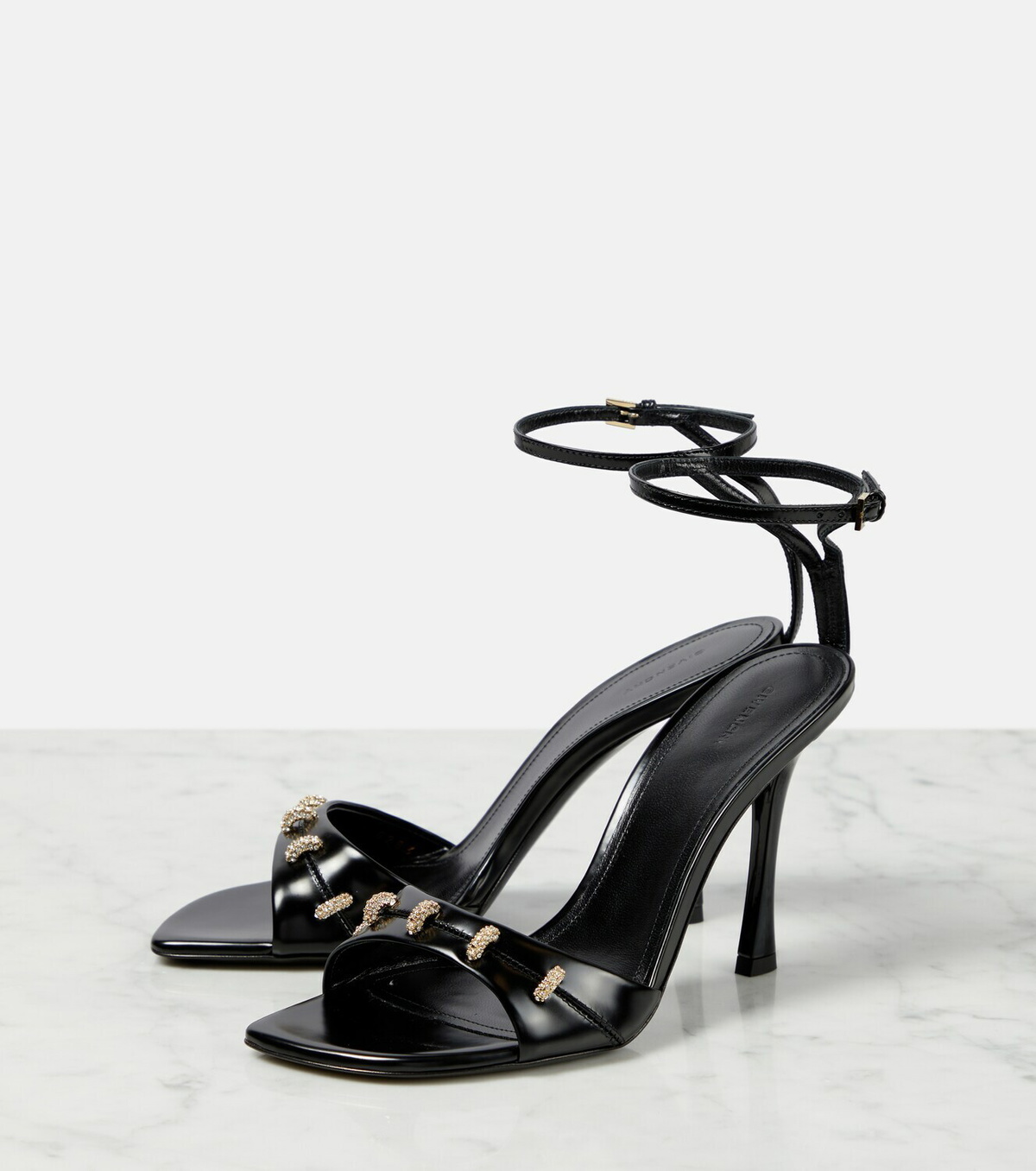 Givenchy Stitch embellished leather sandals Givenchy