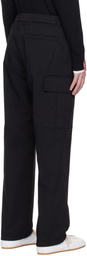 Moncler Black Twill Cargo Pants