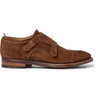 Officine Creative - Princeton Suede Monk-Strap Shoes - Men - Brown