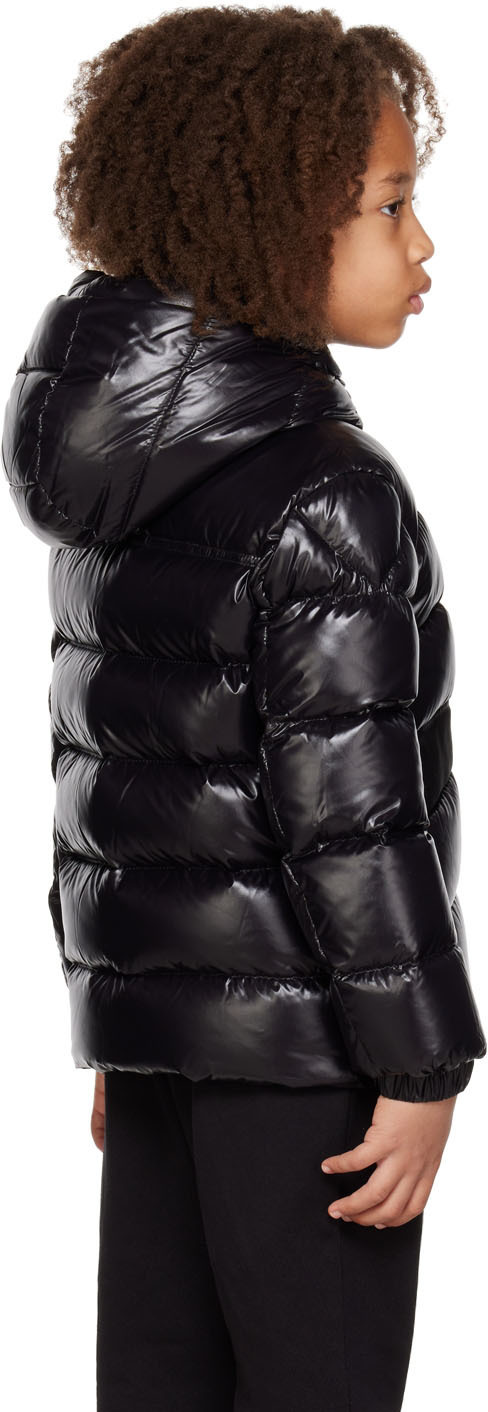 Moncler Enfant Kids Black Groseiller Down Jacket Moncler Enfant