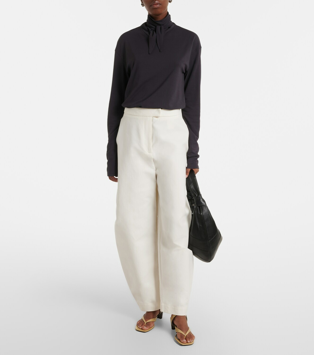 Lemaire Cotton jersey turtleneck top