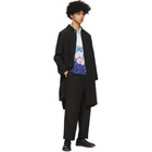 Blue Blue Japan Black Wavy Rayon Coat